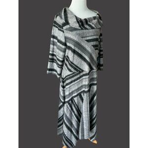 DANNY & NICOLE LADIES COWL NECK QUARTER SLEEVE FLARED SKIRT LONG DRESS NWT 18W